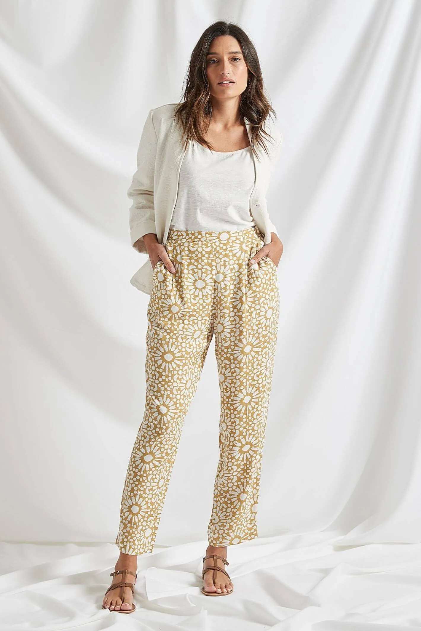 Adini 31621 Sundial Tile Print Ciara Trousers
