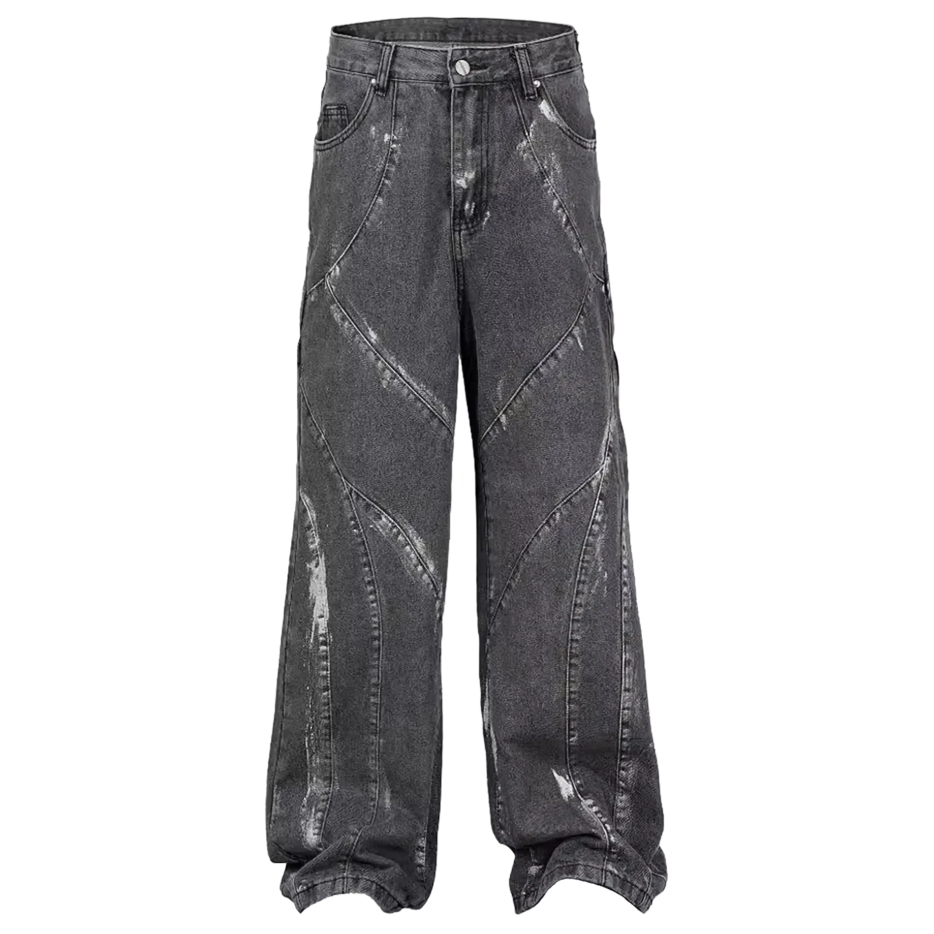 'Artisan' Heavy-Duty Patched Denim Jeans