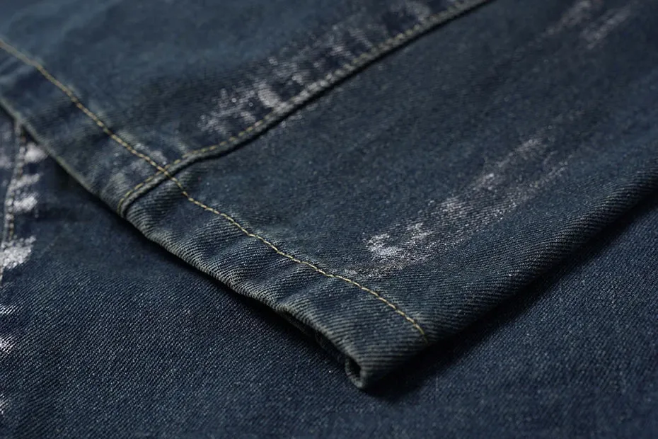 'Artisan' Heavy-Duty Patched Denim Jeans