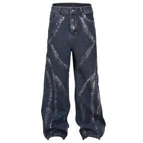 'Artisan' Heavy-Duty Patched Denim Jeans