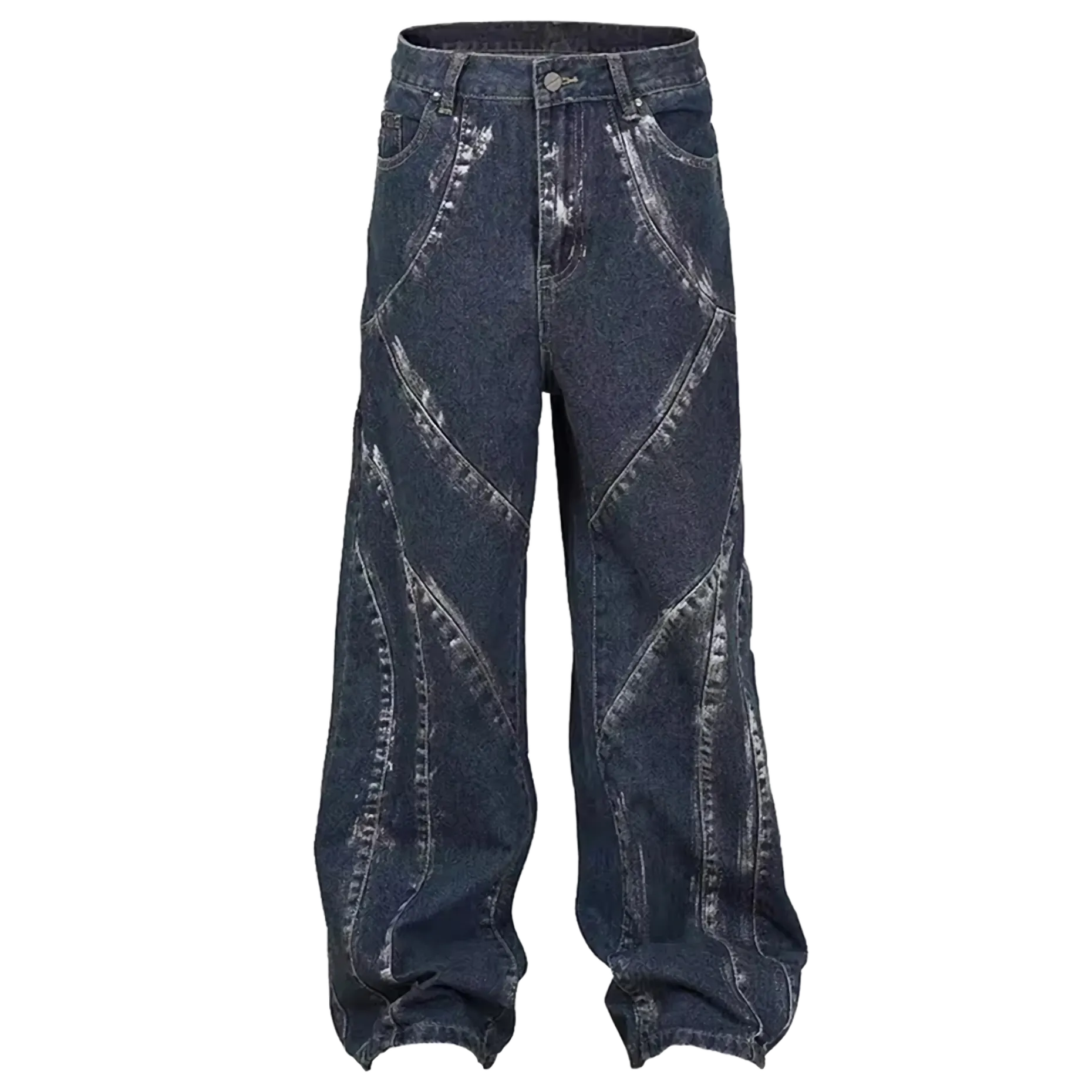 'Artisan' Heavy-Duty Patched Denim Jeans