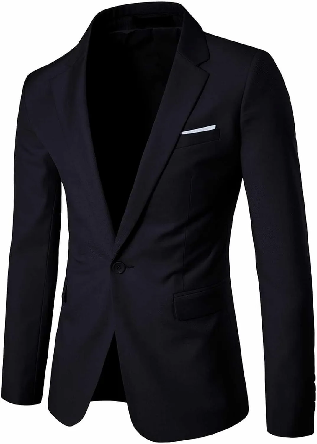Black Suits For Men Slim Fit One Button Suit Coat Jacket Tops Men Fashion Jackets For Men Men Windbreaker Jacket