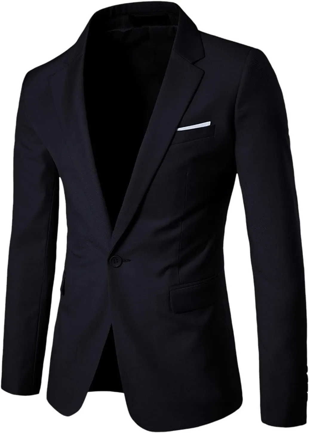 Black Suits For Men Slim Fit One Button Suit Coat Jacket Tops Men Fashion Jackets For Men Men Windbreaker Jacket