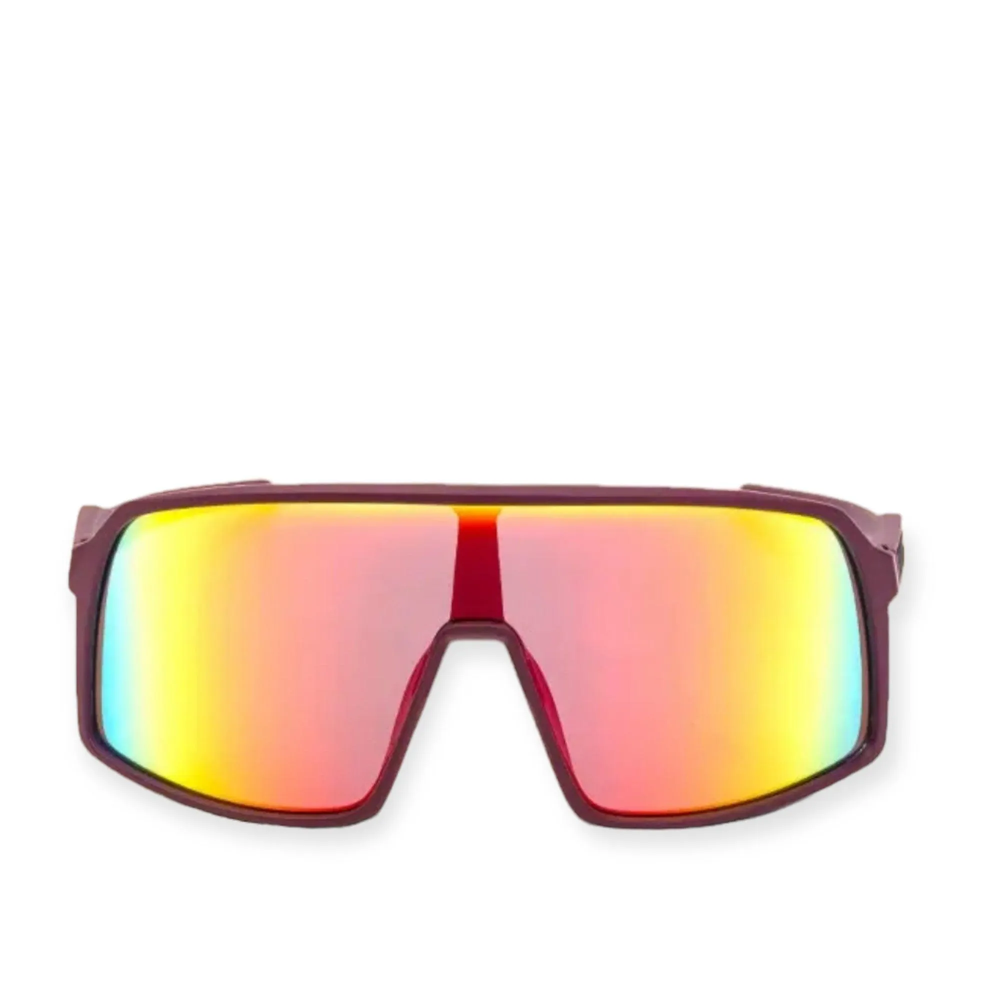 Bold Wrap Around Mirror Sunglasses