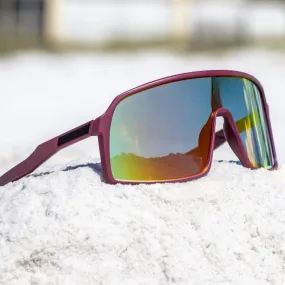 Bold Wrap Around Mirror Sunglasses