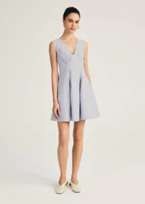 Concha Sleeveless V-Neck Dress - Periwinkle