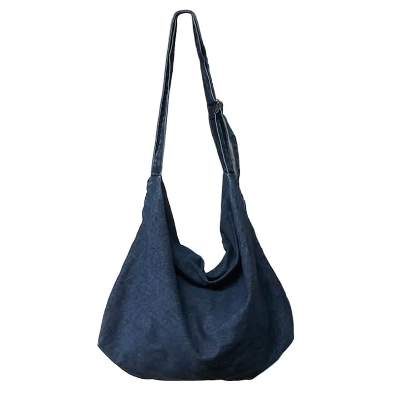 Denim crossbody bag canvas shoulder bag