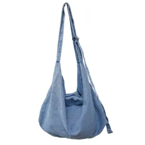 Denim crossbody bag canvas shoulder bag