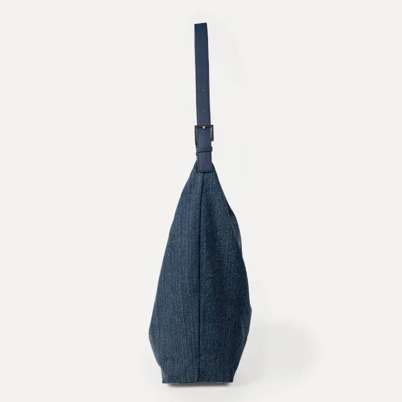 Denim Shoulder Bag with Large Capacity