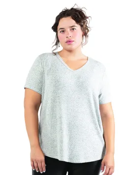 Georgi Soft Knit Top | Light Grey