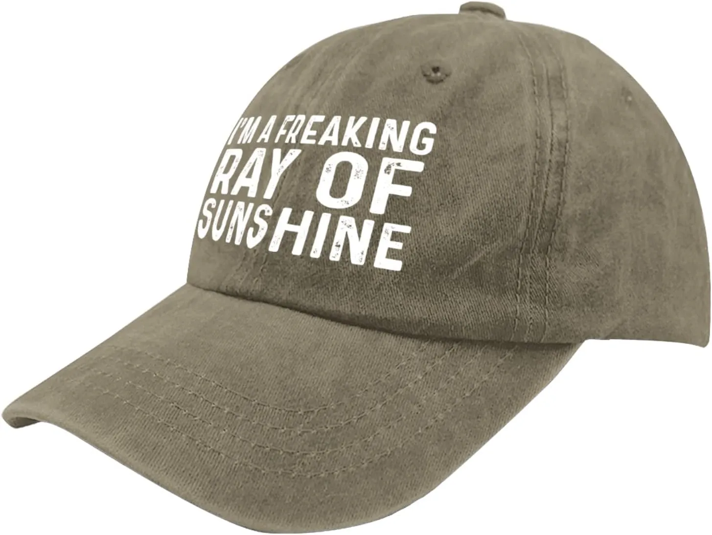 Im A Freaking Ray of Sunshine Hat Men Vintage Mesh Hats for Summer