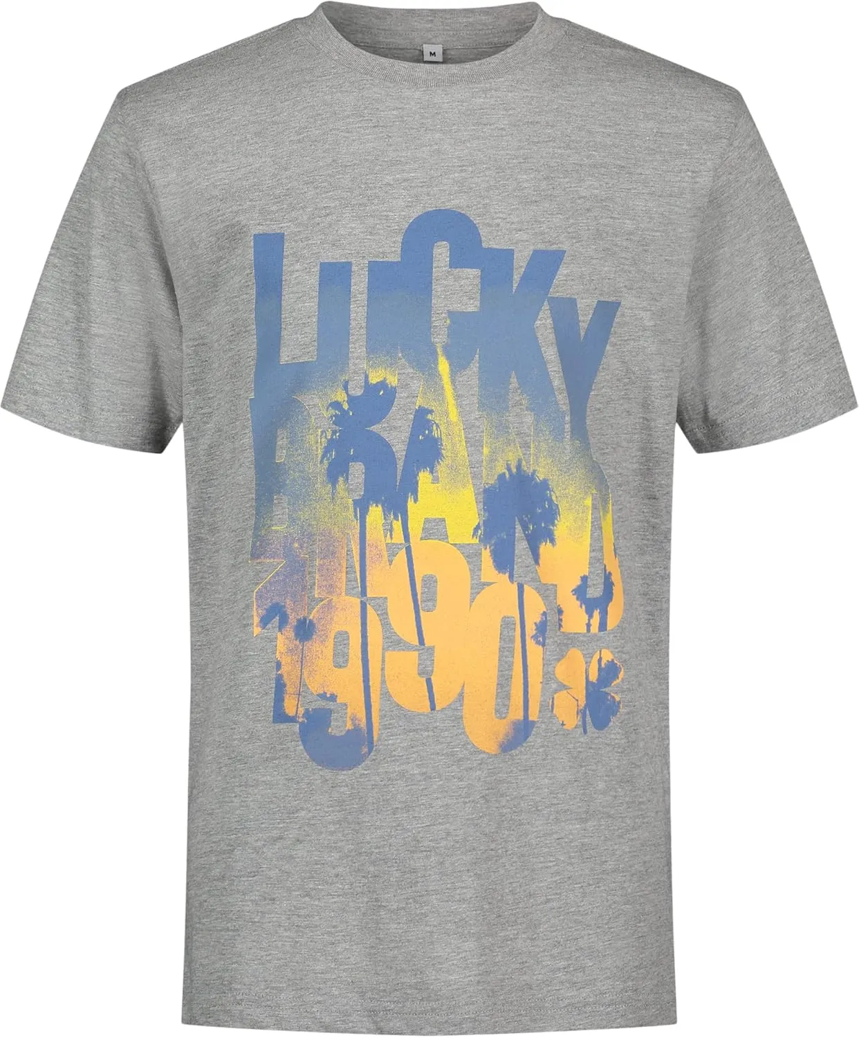 Lucky Brand Boys' Short Sleeve Graphic Crew Neck T-Shirt, Soft, Comfortable, Relaxed Fit