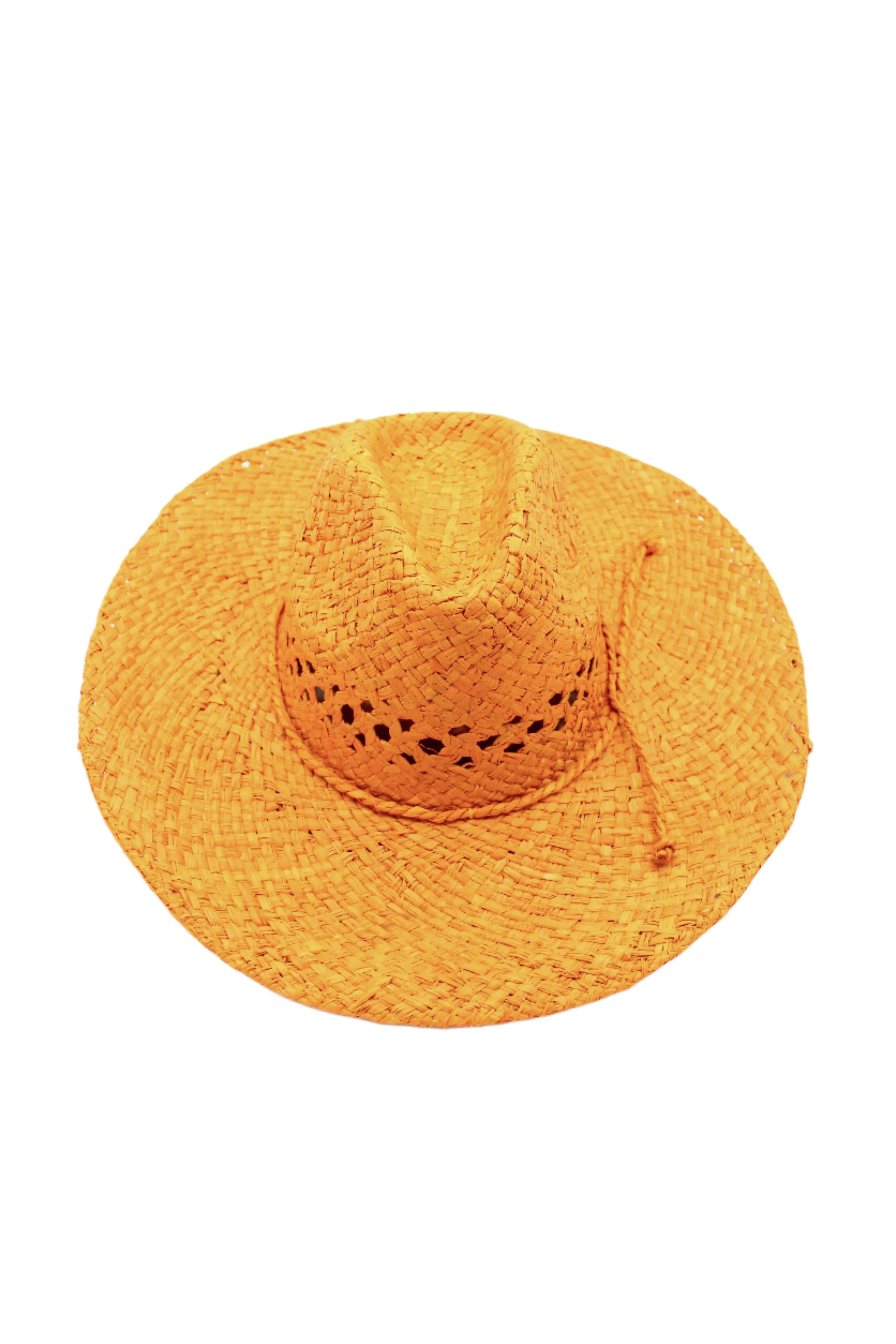 Macho Unisex Straw Cowboy Hats with Adjustable Wire Edge