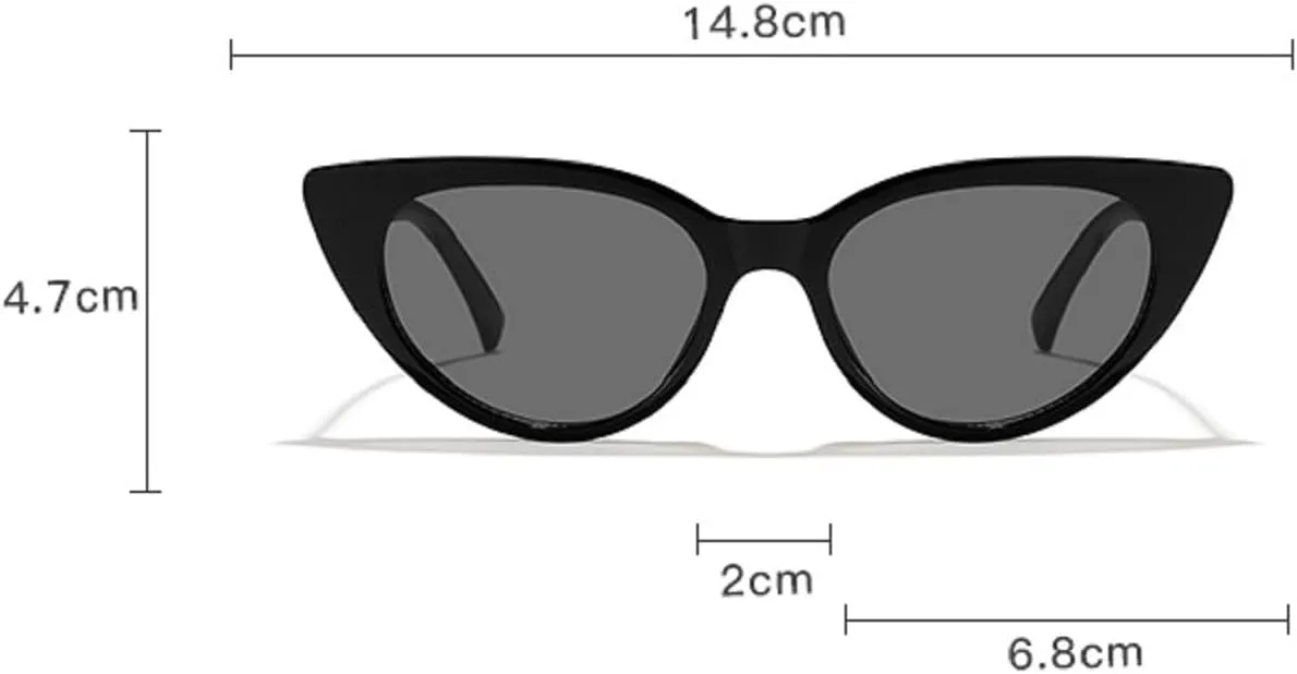 Melrose Halloween Black Cat Eyes Sunglasses Vintage Luxury Punk Sunglasses For Women 97223