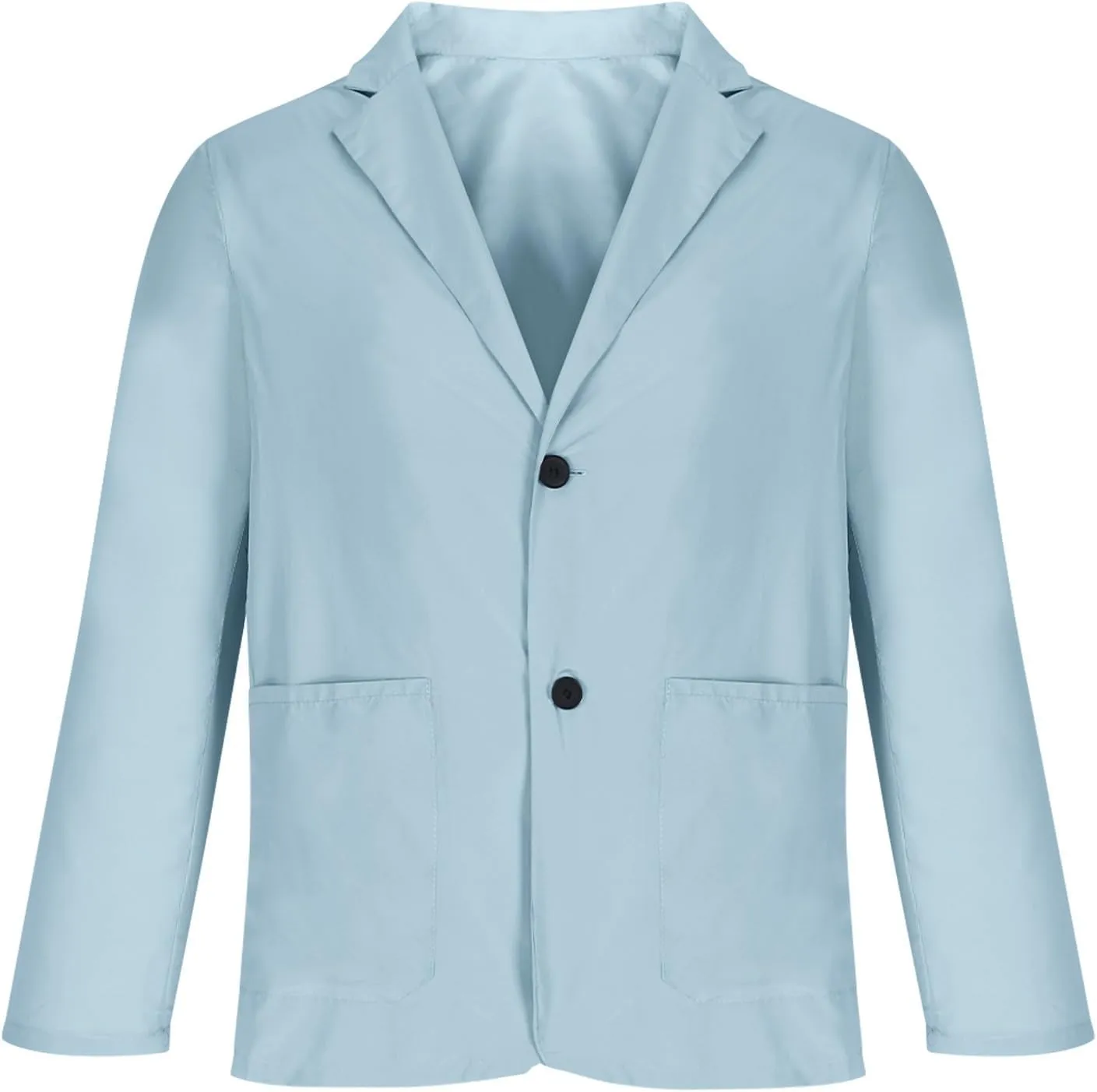 Men's Casual Fashion Sports Blazer Slim Fit Suit Jackets Two Buttons Lightweight Outerwear Jacket with Two Pockets