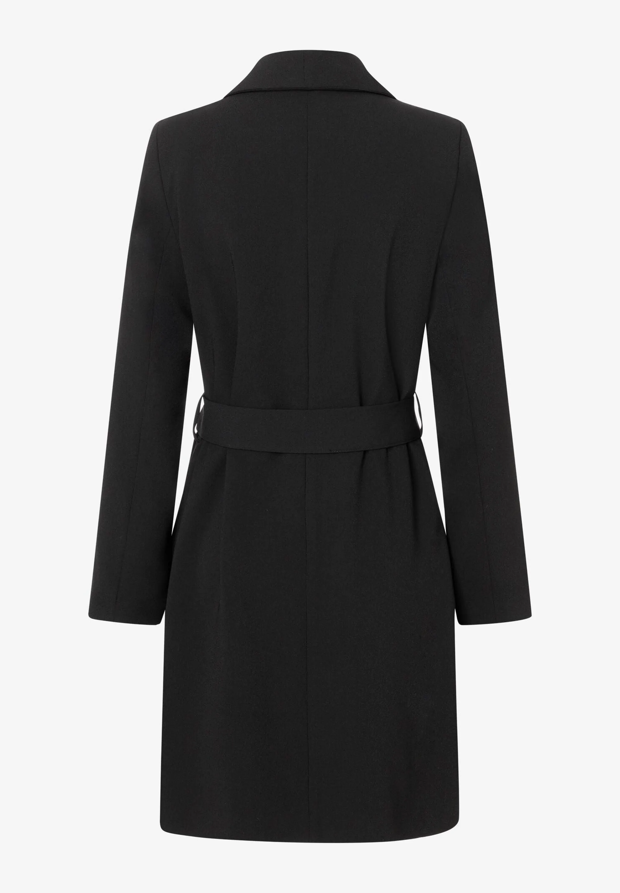 MORE&MORE<BR>
Crepe Coat<BR>
Black<BR>