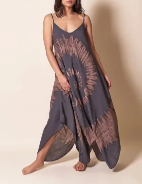 Nautilus Tie-Dye Sundress - Grey