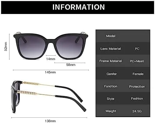 New 2025 Women Sunglasses Vintage Cat Eye Lady Gradient Sun Glasses Female Driving Eyewear UV400