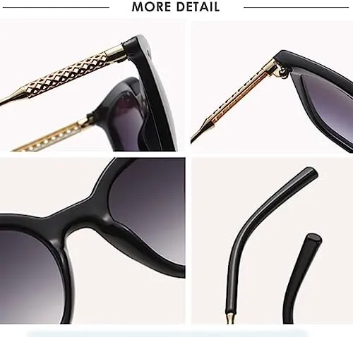 New 2025 Women Sunglasses Vintage Cat Eye Lady Gradient Sun Glasses Female Driving Eyewear UV400