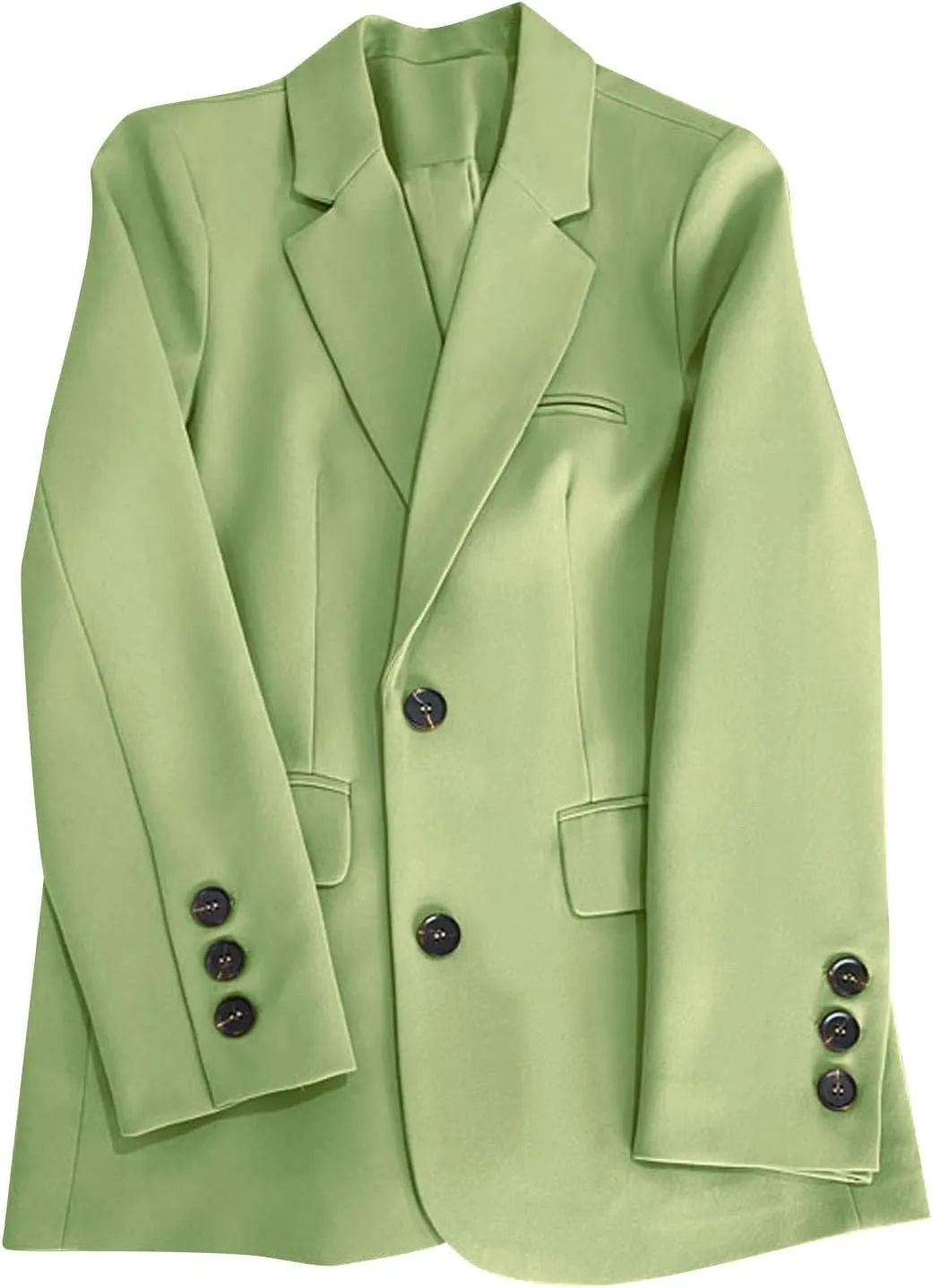 Office Work Blazers for Women Fall Lightweight Casual Open Front Suit Jackets Long Sleeve Lapel Button Down Outwear
