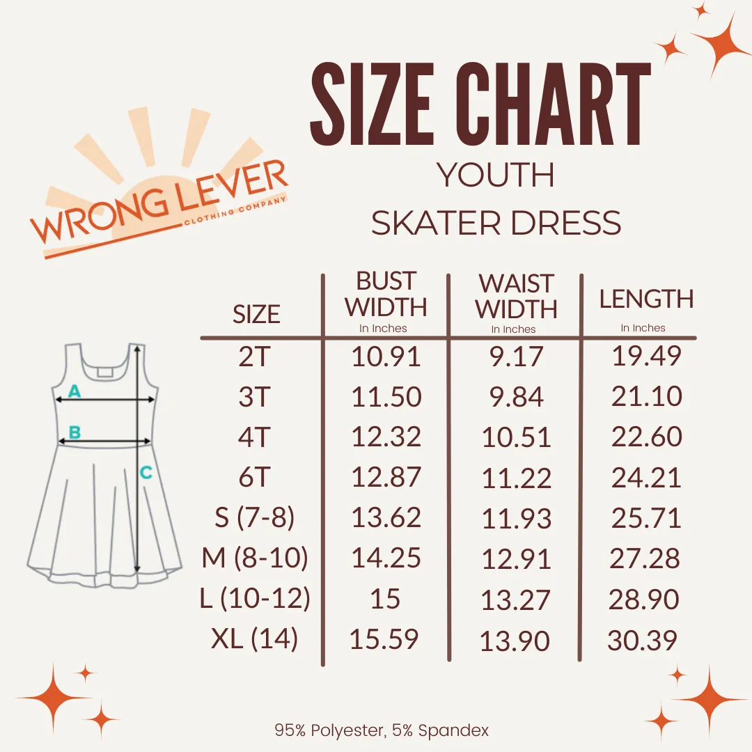 Orange Droid Girls' Sleeveless Sundress (AOP)