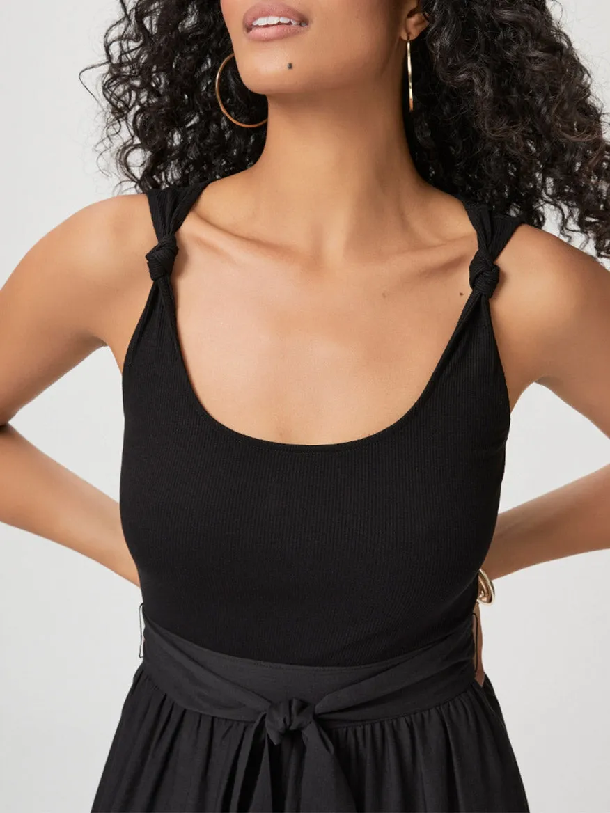 Paige Samosa Dress in Black