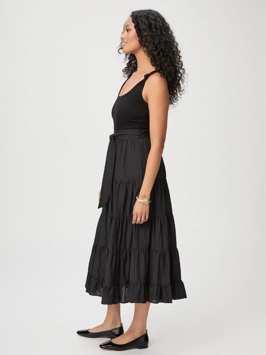Paige Samosa Dress in Black