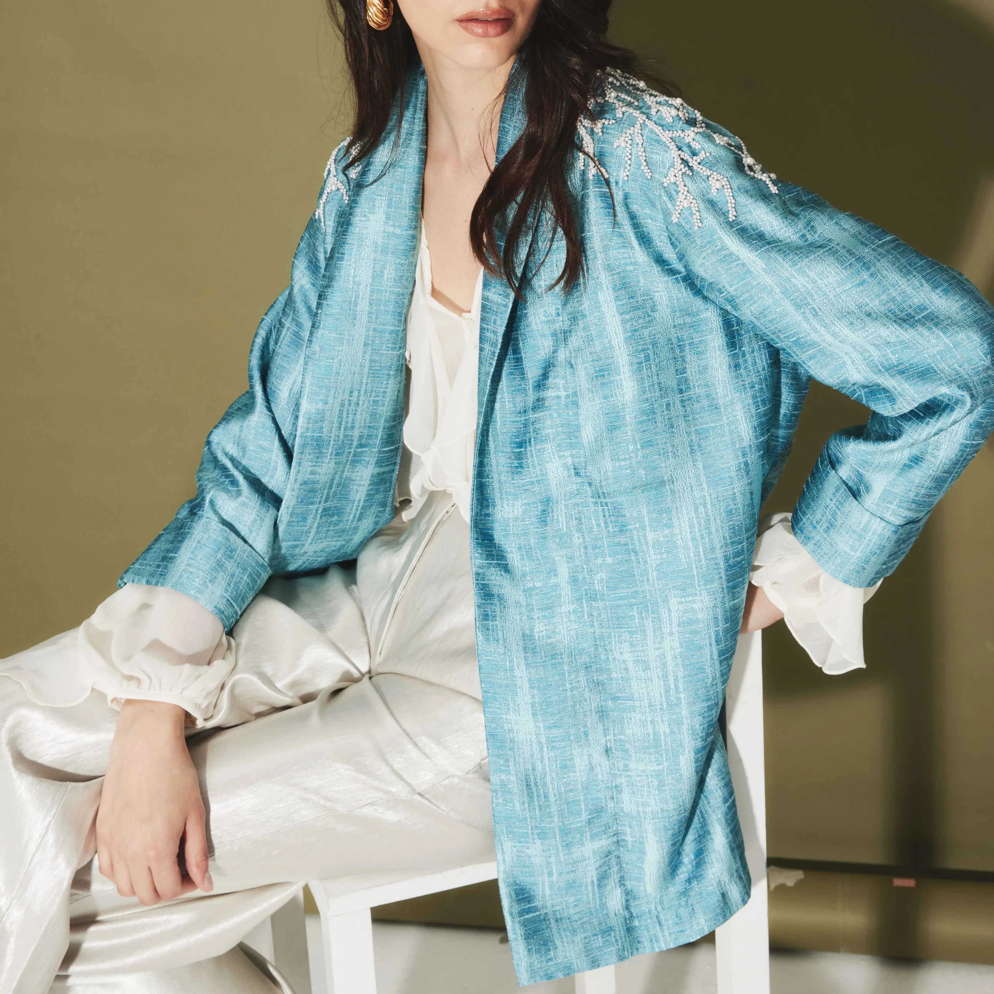 PEARLY CORALS AZURE JACKET