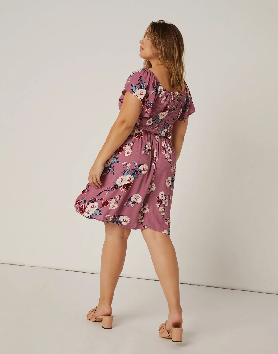 Plus Size Gauzy Floral Sundress