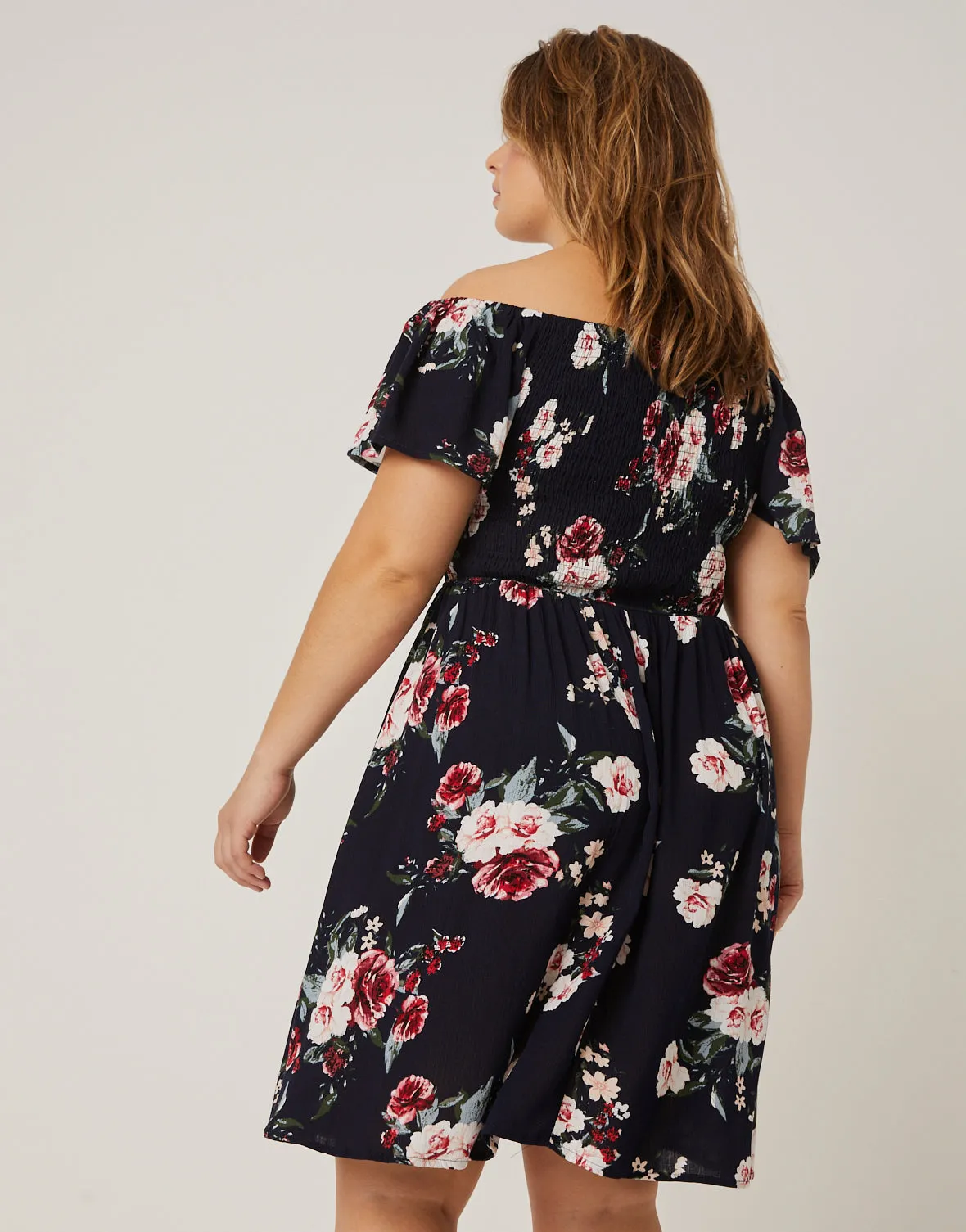 Plus Size Gauzy Floral Sundress