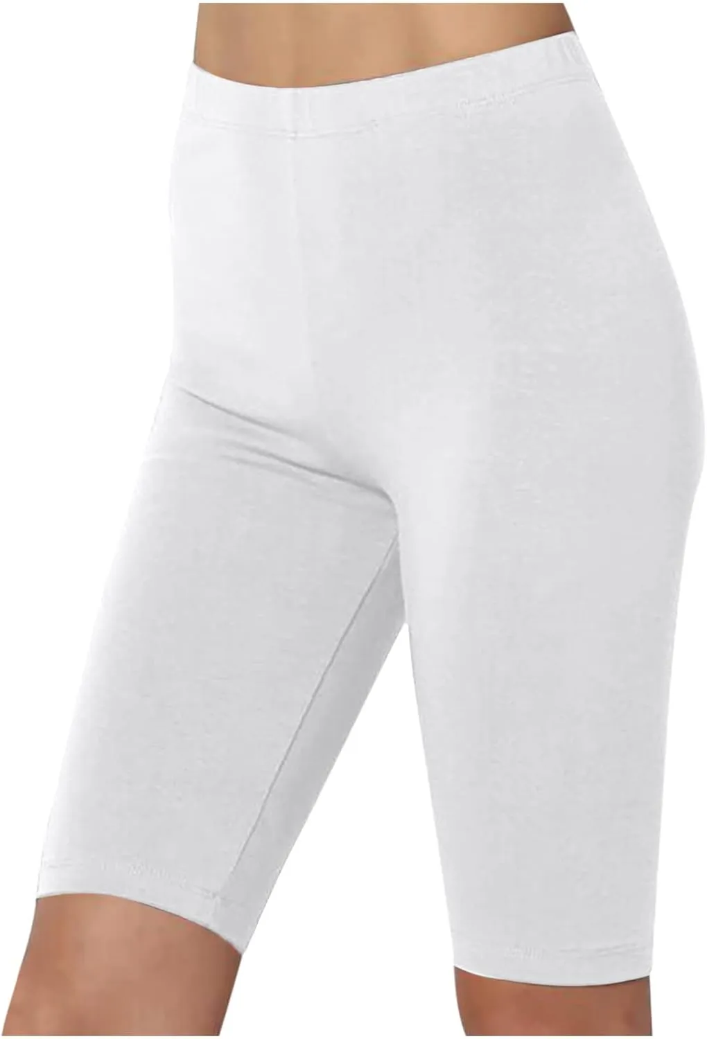 Plus Size Leggings for Women High Waisted Athletic Yoga Shorts Summer Casual Lightweight Soft Workout Lounge Shorts