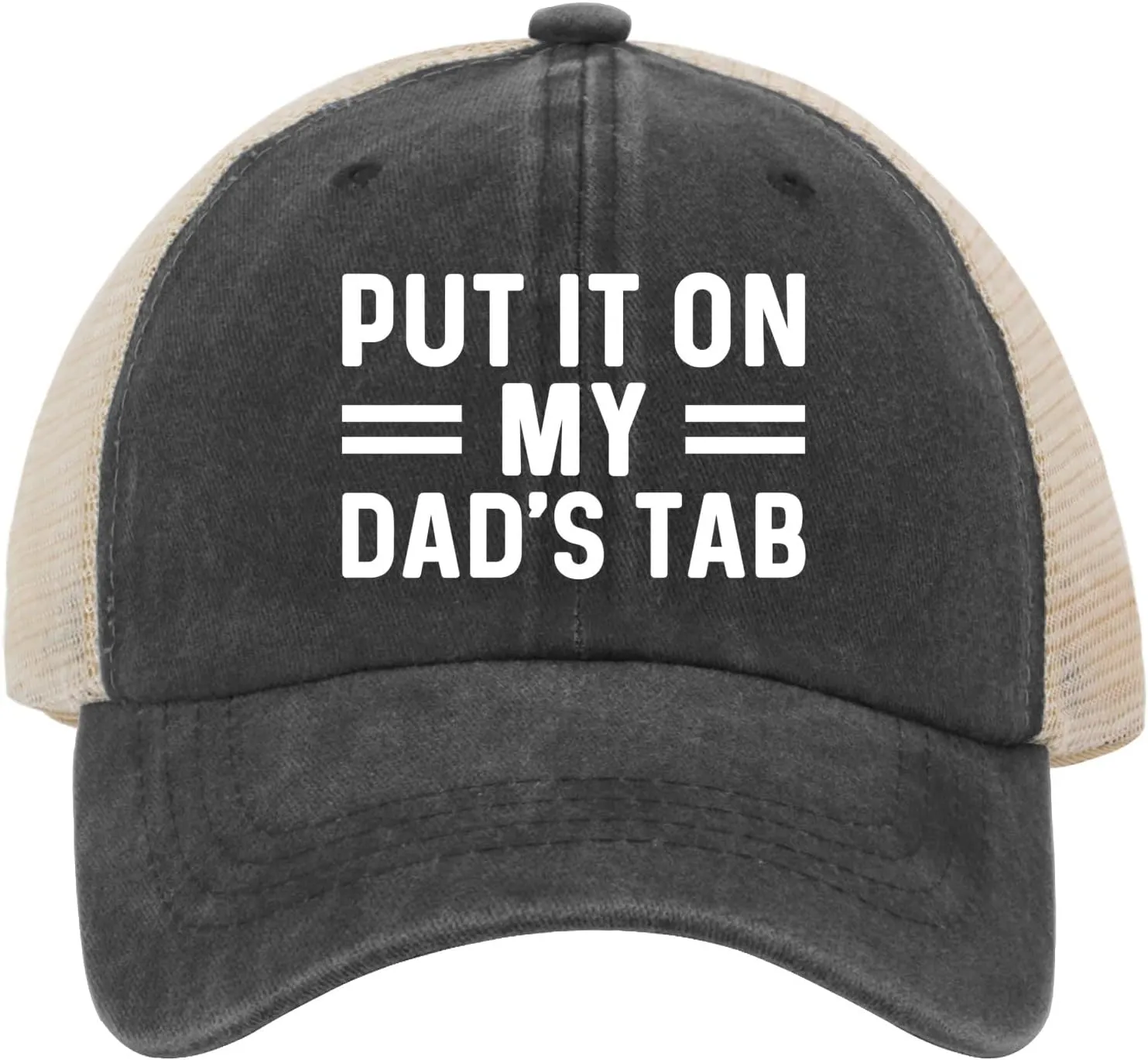 Put IT ON My Dad's TAB Hat Trucker Hat Men Trendy Mesh Hat for Summer