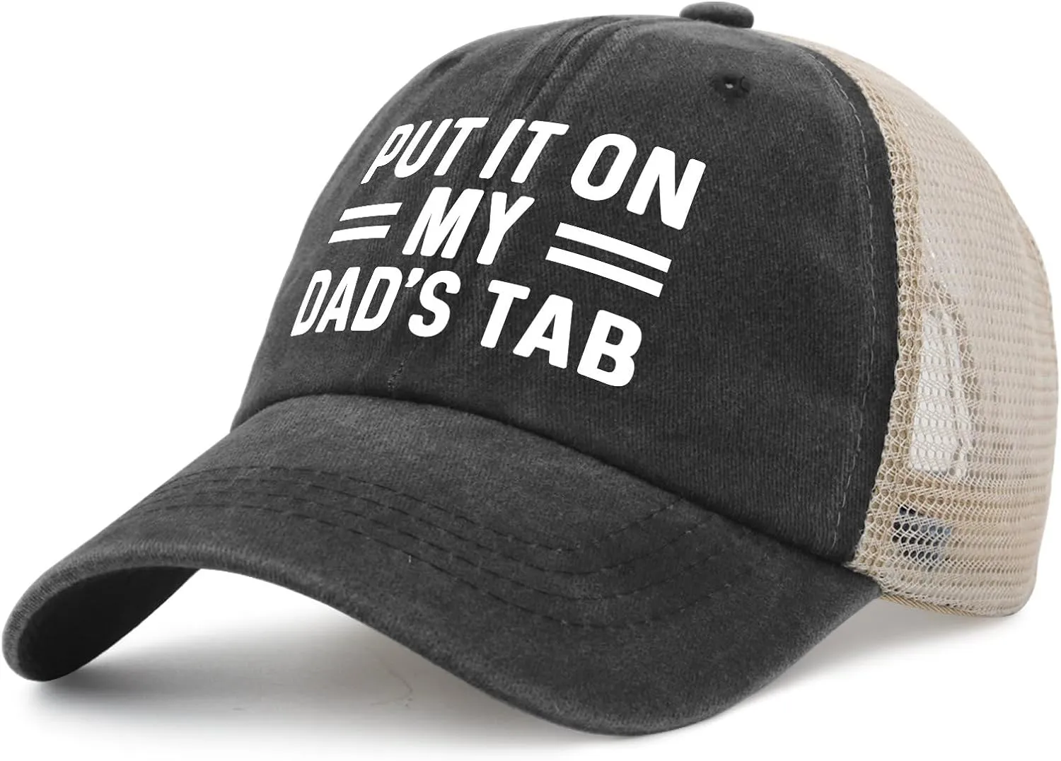 Put IT ON My Dad's TAB Hat Trucker Hat Men Trendy Mesh Hat for Summer
