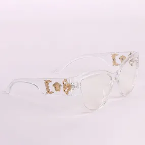 Rare Gianni Versace Medusa Crystal Transparent Glasses