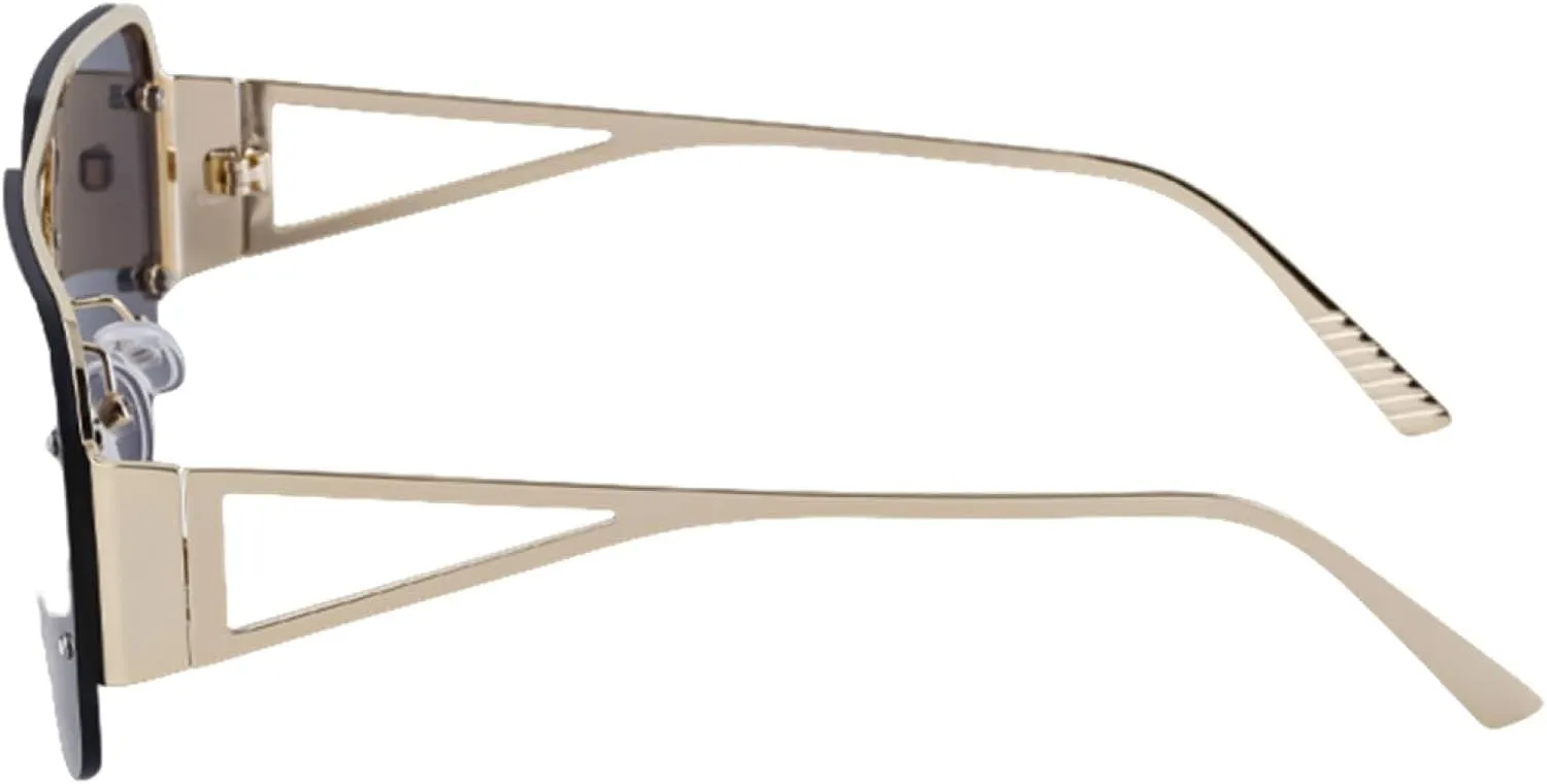 Rimless Metal Sunglasses Women Luxury Vintage Glasses for Men Retro Frameless
