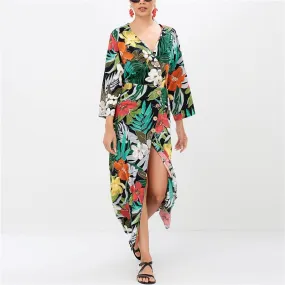 Sexy Deep V-neck Party Boho Sundress