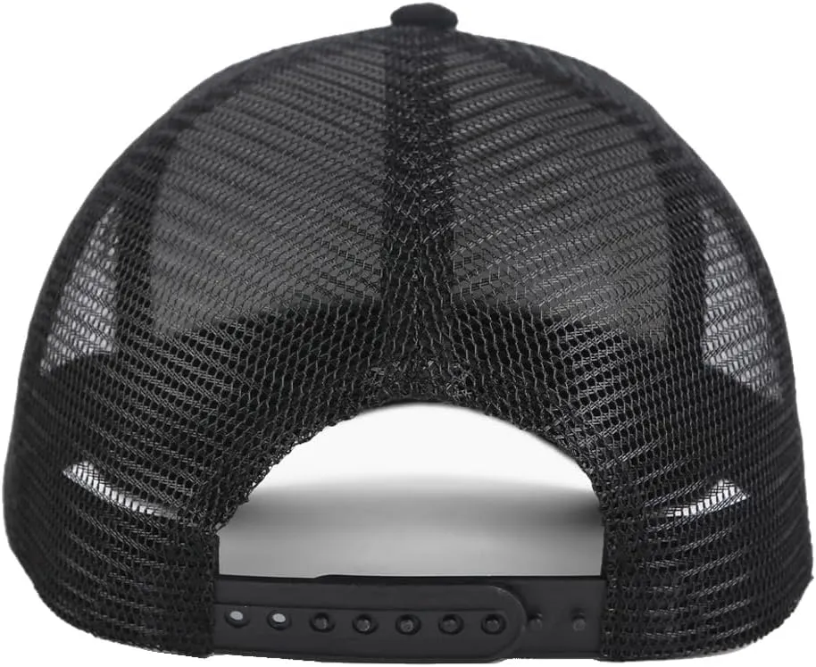 Trendy Trucker Hat Suede Mesh Back Baseball Cap for Men Women Summer Breathable Sport Caps Adjustable Snapback Hat 2025