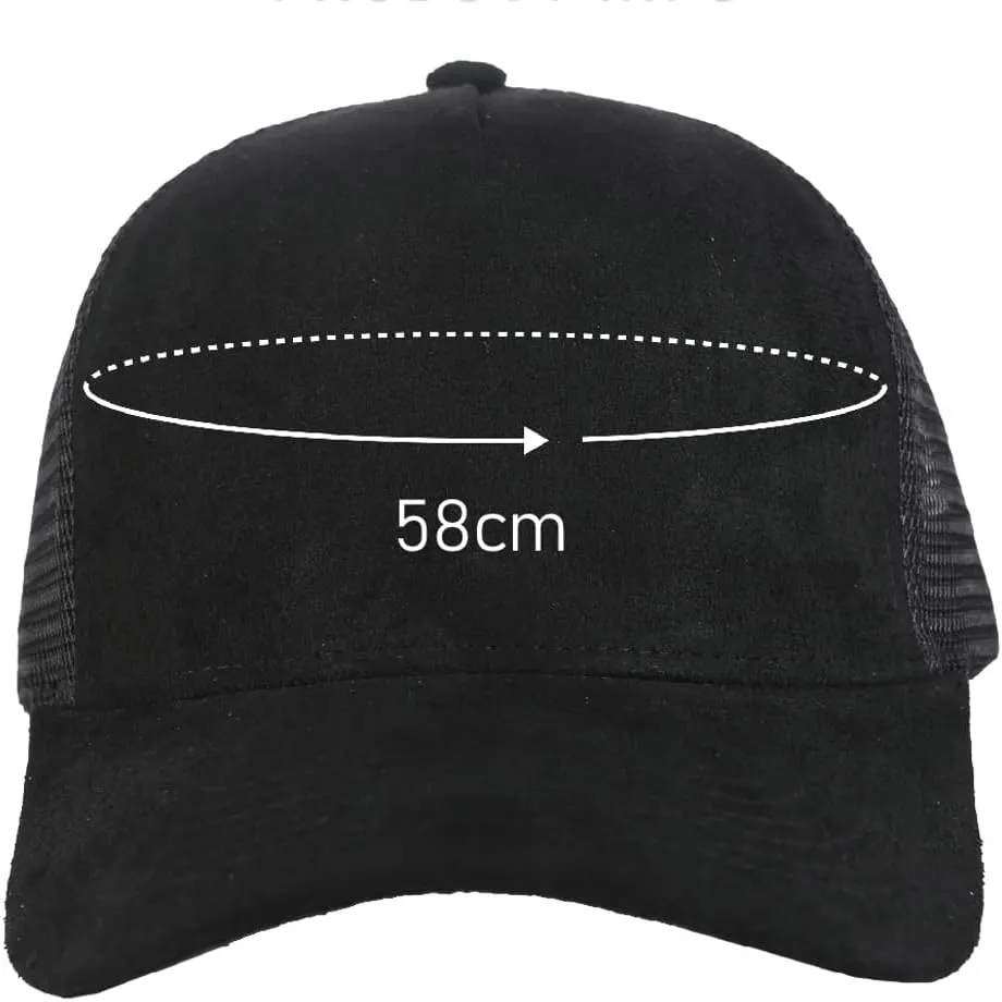 Trendy Trucker Hat Suede Mesh Back Baseball Cap for Men Women Summer Breathable Sport Caps Adjustable Snapback Hat 2025