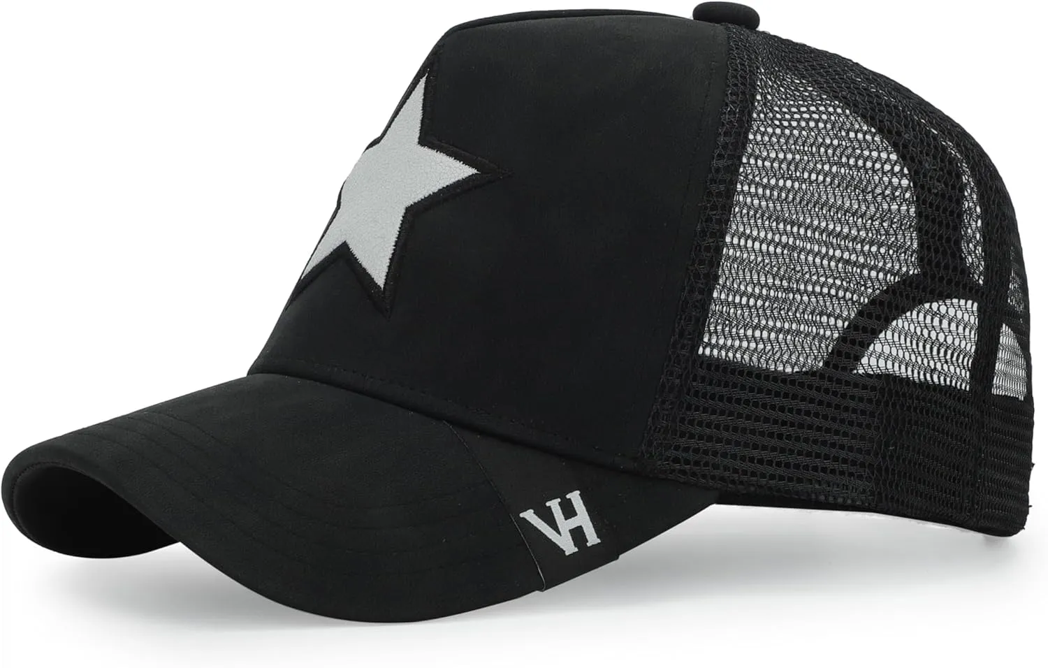 Vintage Havana Black Trucker Hats Women | Mesh Adjustable Snapback Hat | Men & Women Trendy Fashion Baseball Cap