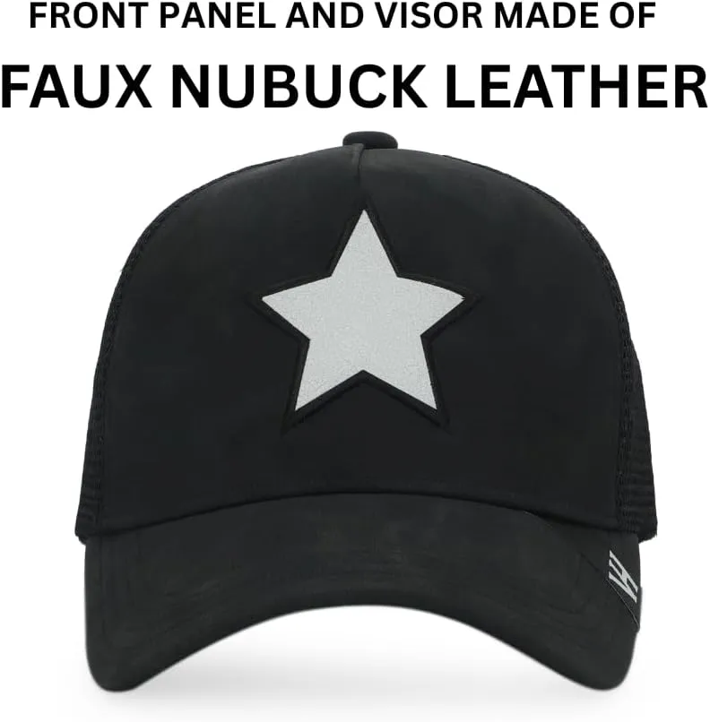 Vintage Havana Black Trucker Hats Women | Mesh Adjustable Snapback Hat | Men & Women Trendy Fashion Baseball Cap