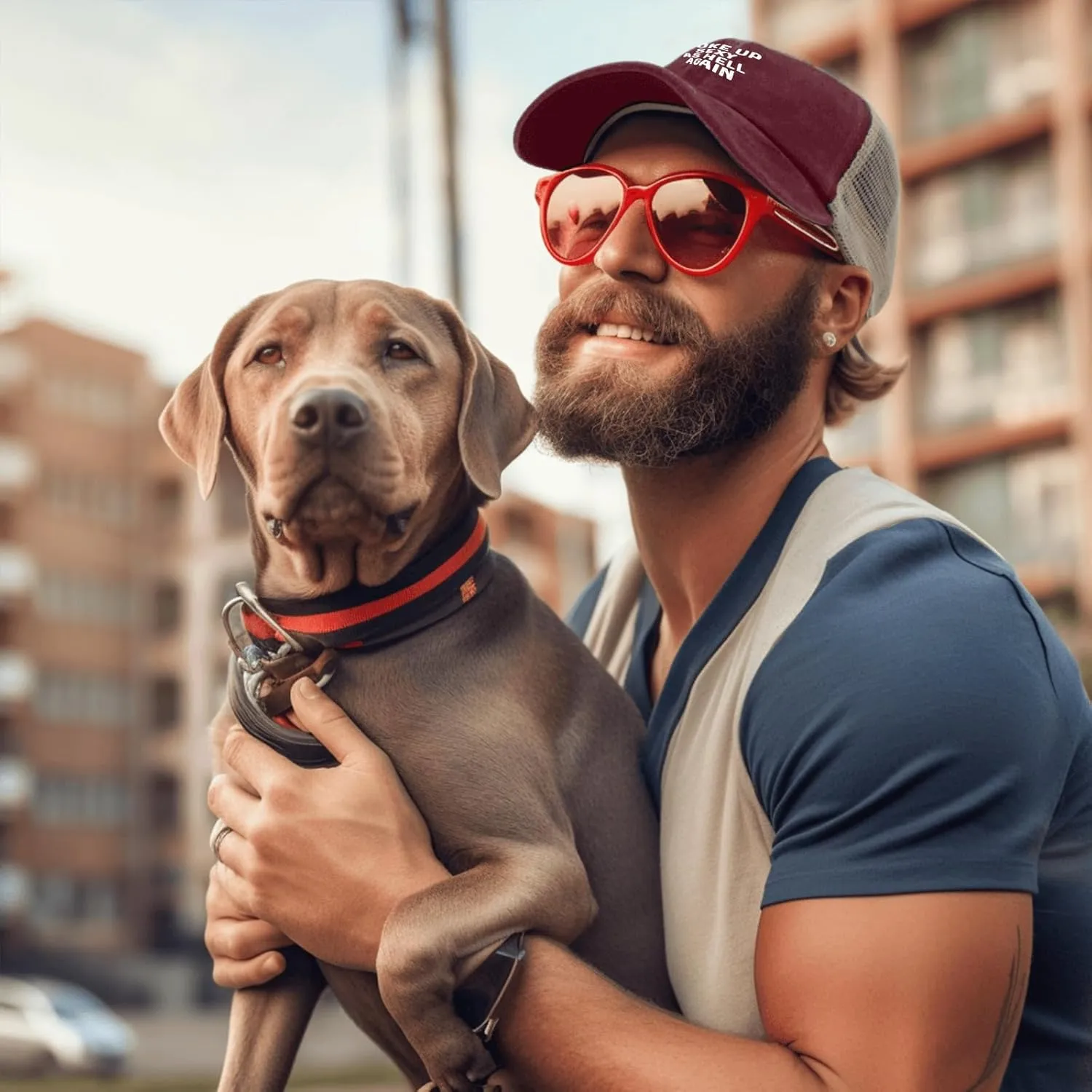 WOKES UP Sexy AS Hell Again Trucker Hat Men Trendy Mesh Hat for Summer