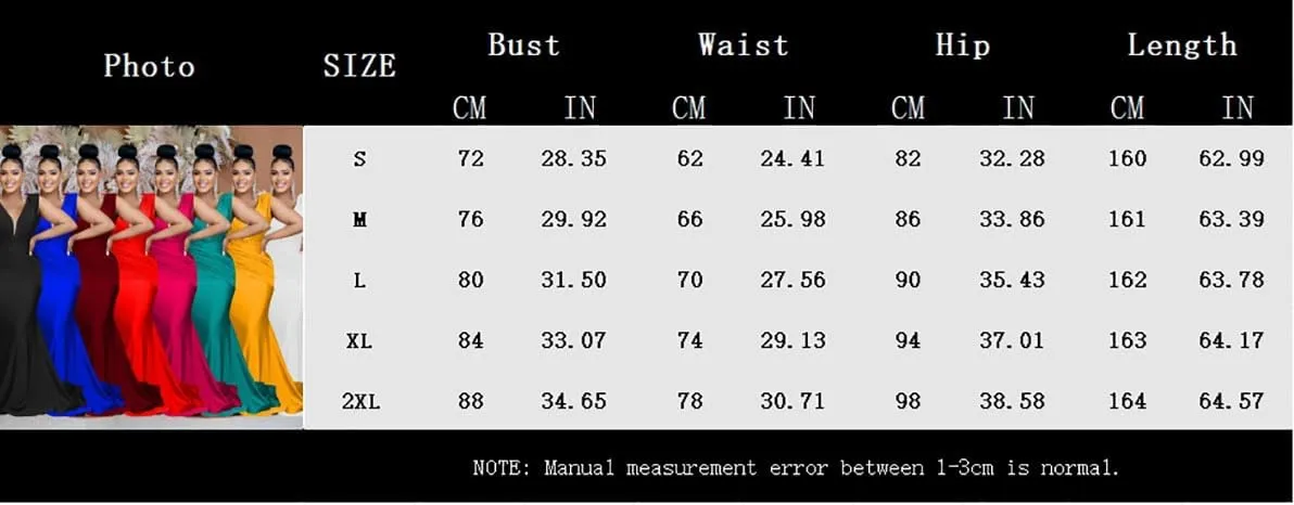 Women Sexy V Neck Wedding Guest Maxi Dress Sleeveless Flowy Ruffle Hem Bodycon Formal Evening Party Cocktail Gowns