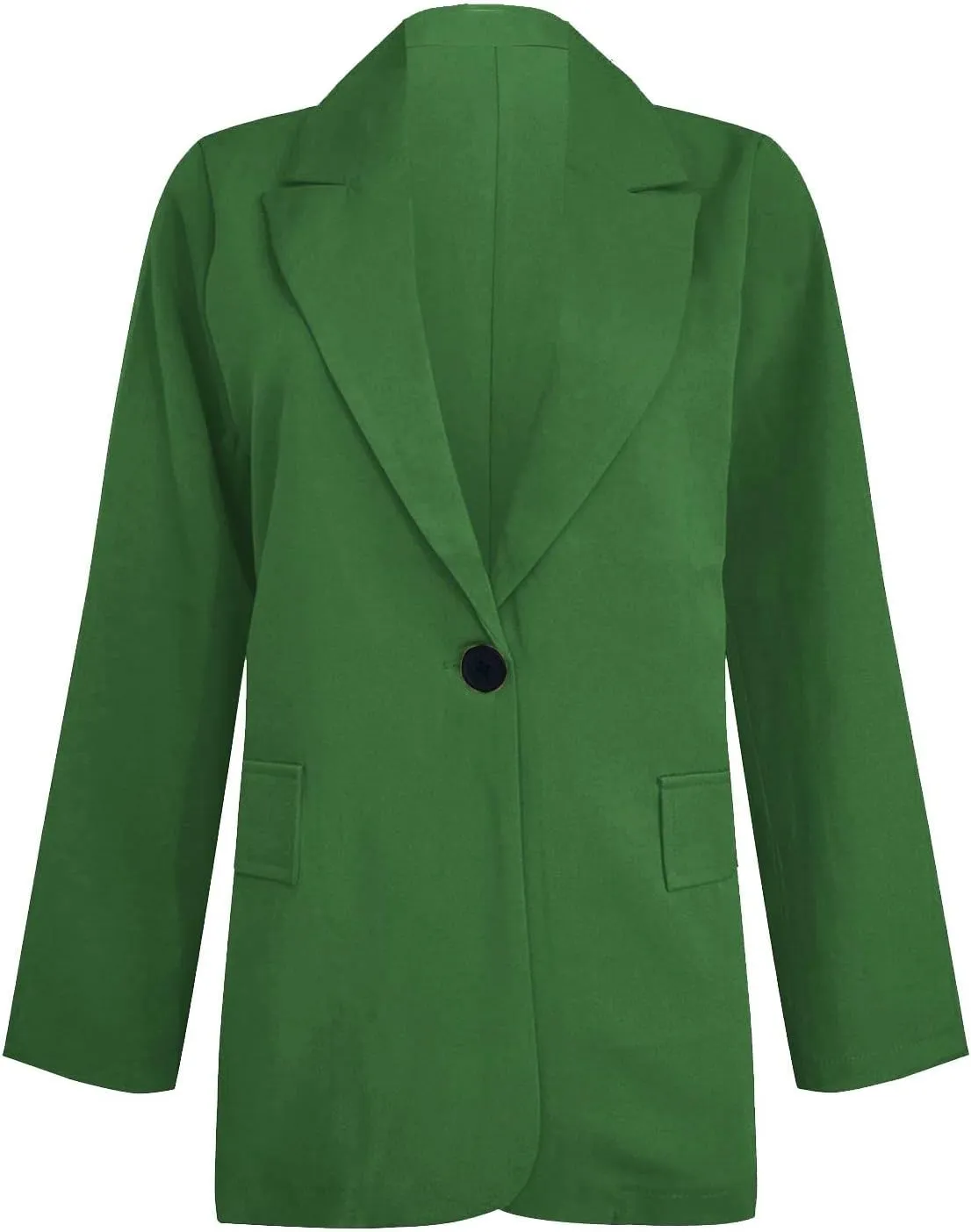 Women's Casual Blazers Business Lightweight Button Down Long Sleeve Jacket Open Front Blazer Summer Cardigan Work Suit