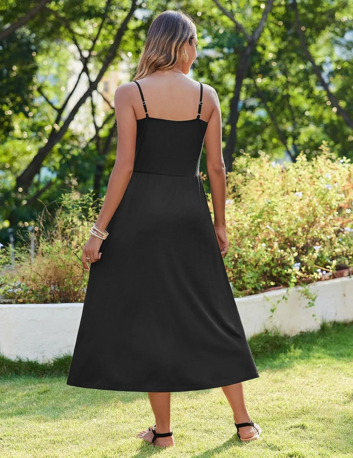 Zeagoo Women's Summer Casual Boho Sundress with Pockets