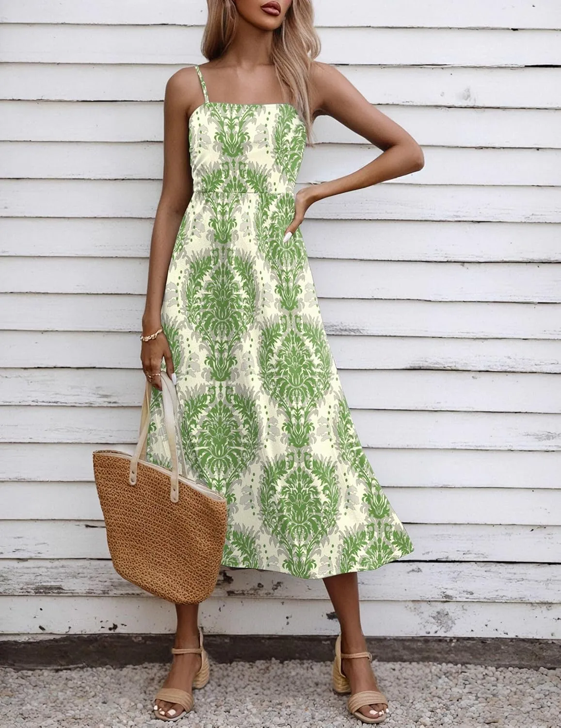 Zeagoo Women's Summer Casual Boho Sundress with Pockets