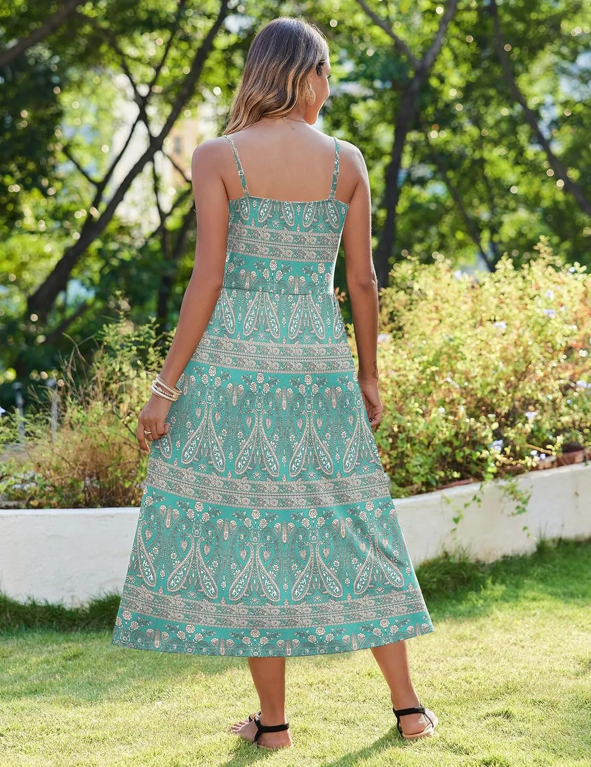 Zeagoo Women's Summer Casual Boho Sundress with Pockets